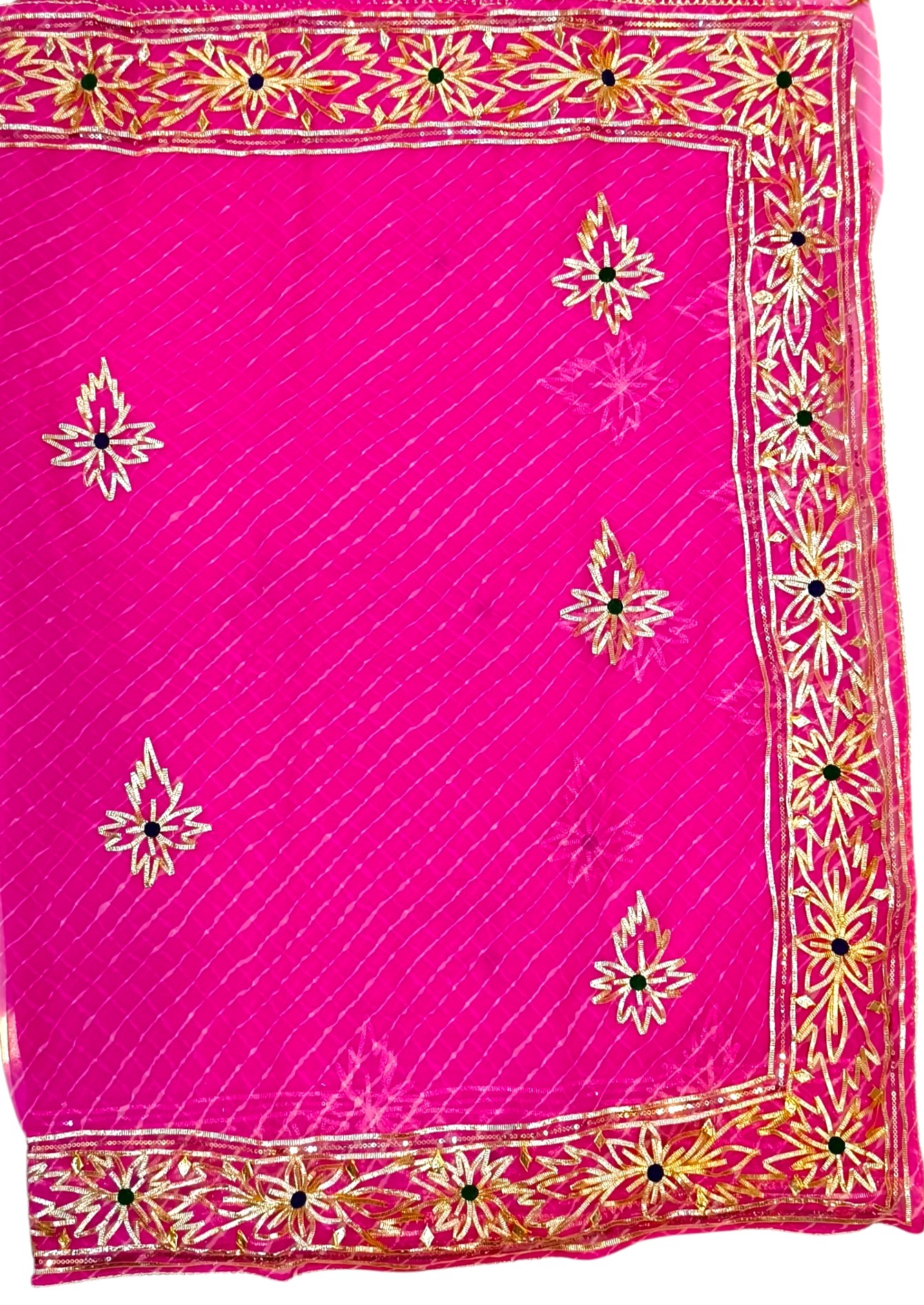 Lahariya with Kachha Gota Work  – RANI