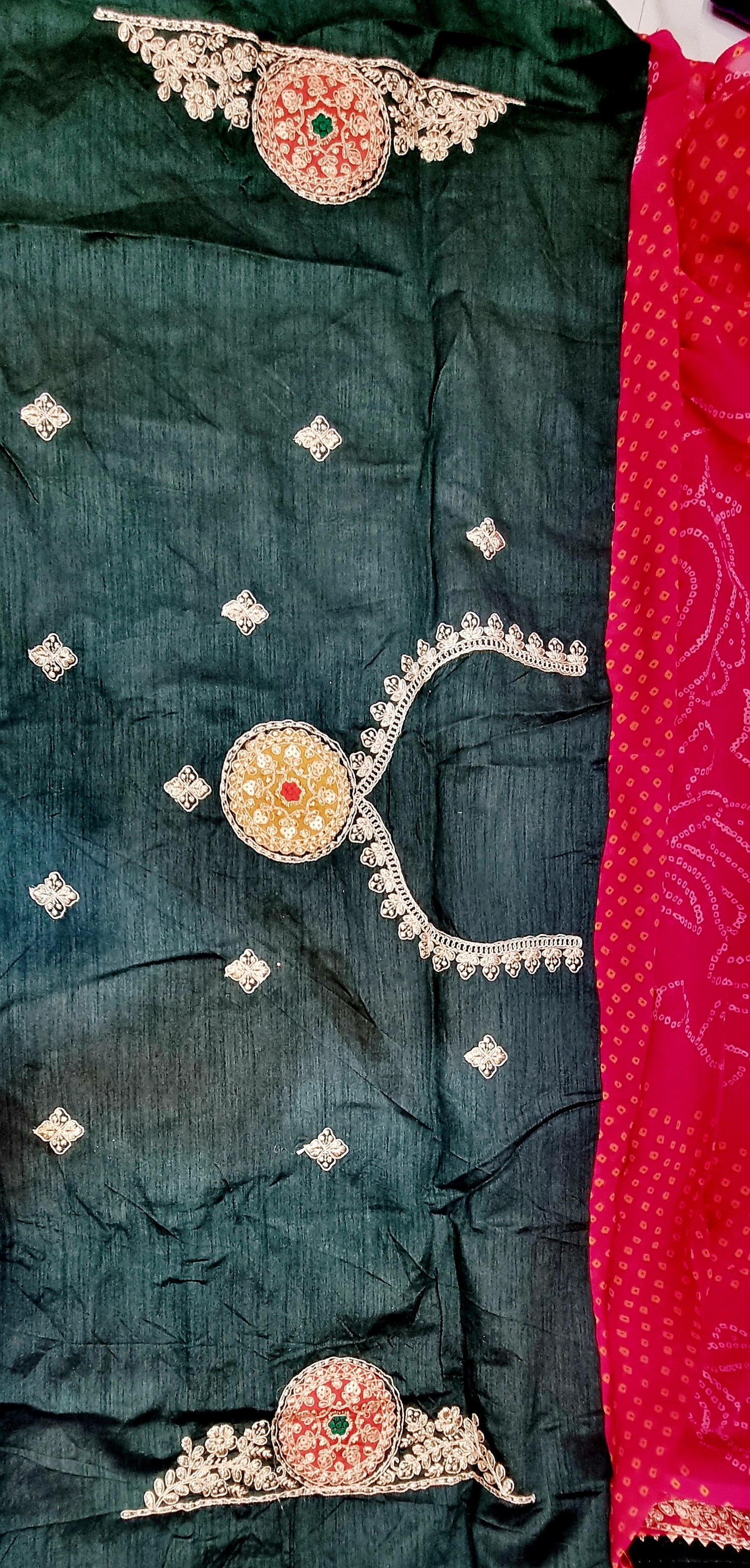 ROYAL BANDHEJ 1- CERRY EMBROIDORY SAREE – Image 3