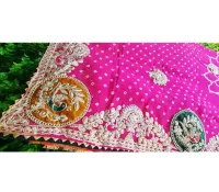 ROYAL BANDHEJ 1- PEACOCK EMBROIDORY SAREE – Image 2
