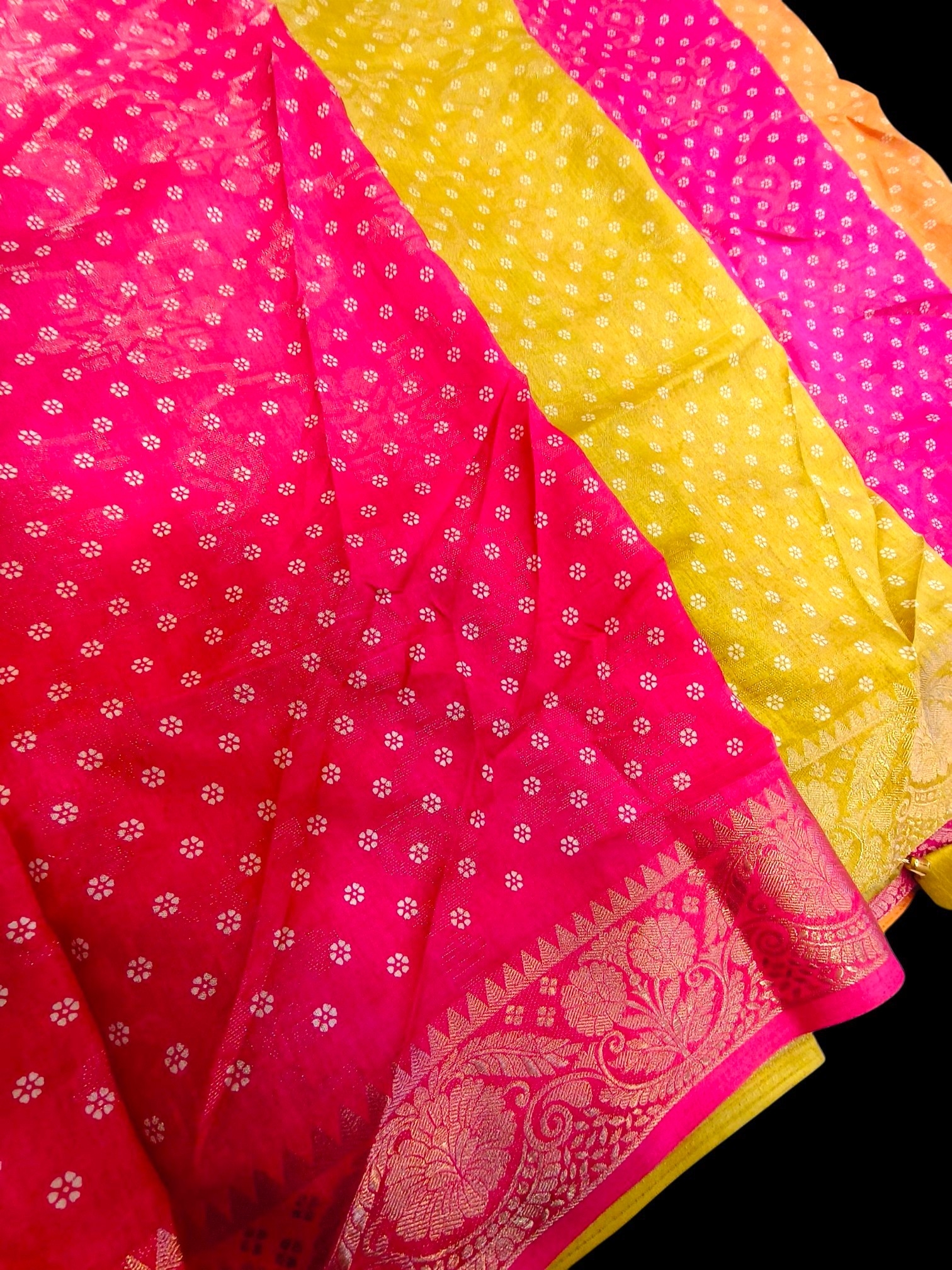 DOLA SILK HANDWORK SAREE – Image 5