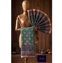 MAL MAL COTTON-AJRAK BANDHEJ – GREEN
