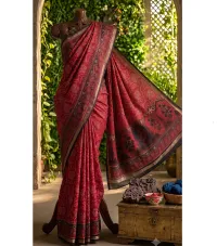 MAL MAL COTTON-AJRAK BANDHEJ – MAROON