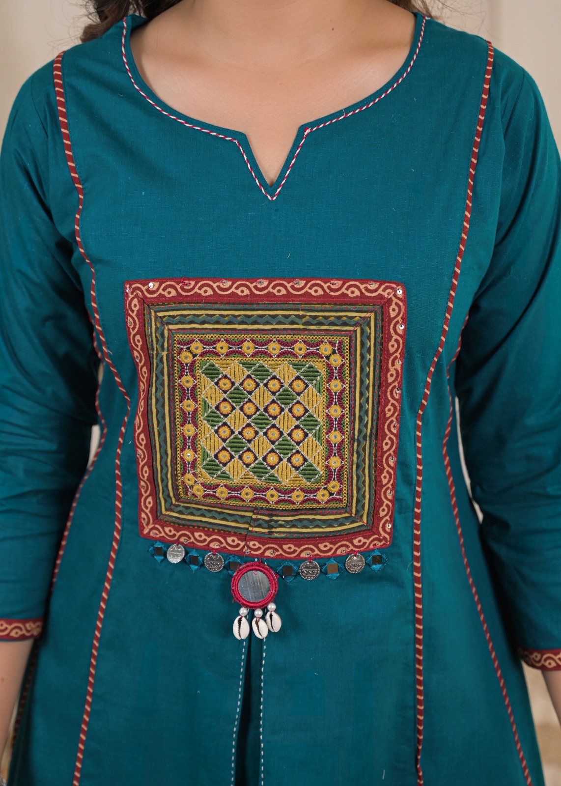 GUJRATI SHISHA & AJRAK 3 PIECE SET 2 – XXL-44