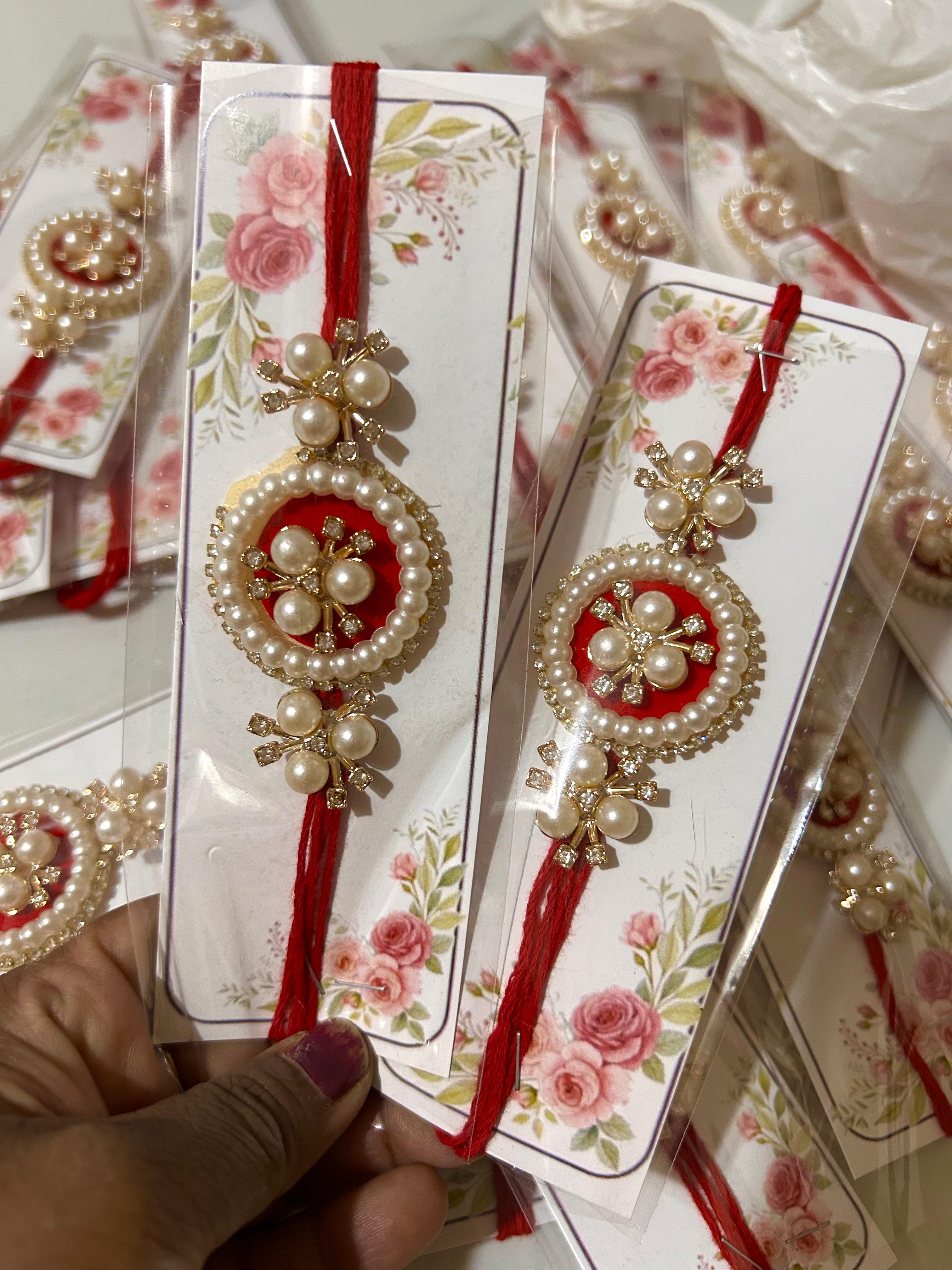 Handcrafted Rakhis Set of 5Pcs – Design 1