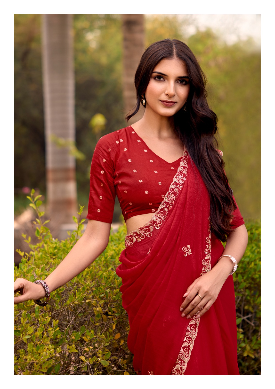 ELEGANT SHIBORI BANDHEJ GEORGETTE- PREBOOKING  – Image 13