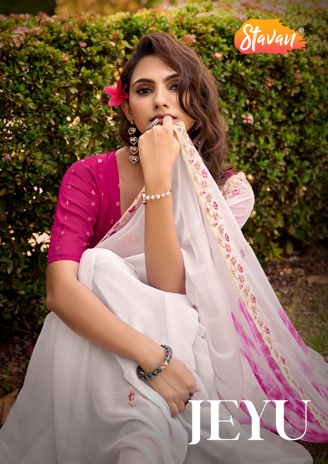 ELEGANT SHIBORI BANDHEJ GEORGETTE- PREBOOKING  – Image 8
