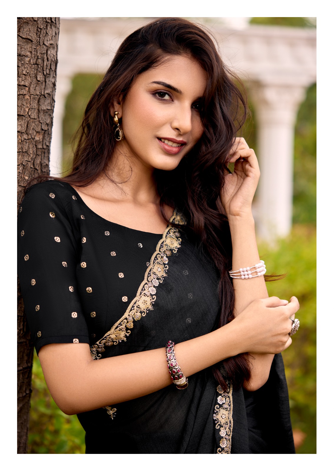 ELEGANT SHIBORI BANDHEJ GEORGETTE- PREBOOKING  – Image 10
