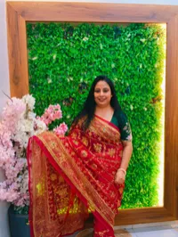 Karwa Chauth Special Rajputi Jalwork Saree – RED