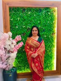 Karwa Chauth Special Rajputi Jalwork Saree – Image 1