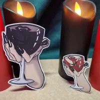 Vampire Wine Glass Stickers – Image 1