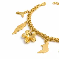 Trinidad Plain Charm Gold Bracelet – Image 2