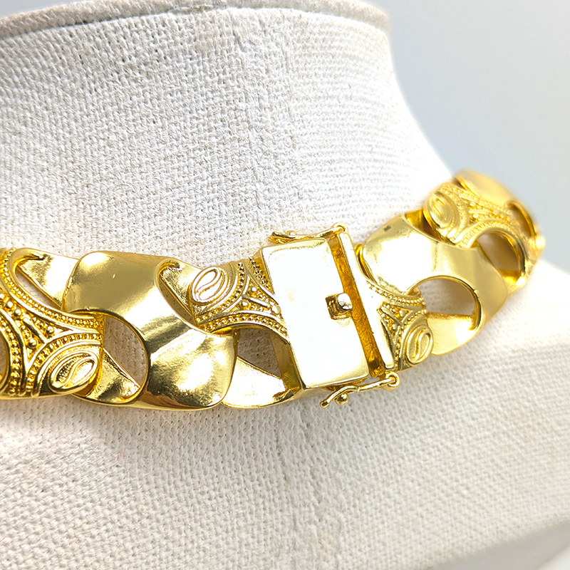 EP Block Link Chain Gold Latch 1x 23 inch – Image 2