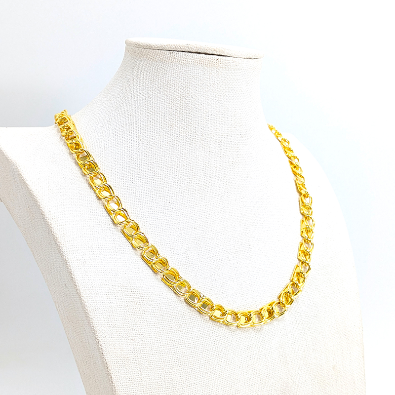 Reversible Plain-Cut Gold Chain – Image 2