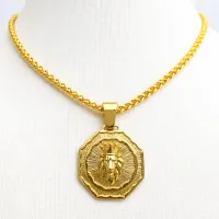 Lion Gold Medallion Pendant – Image 2