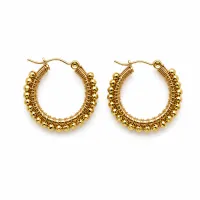 Small Mixed Gold Hoop Earrings – Image 1