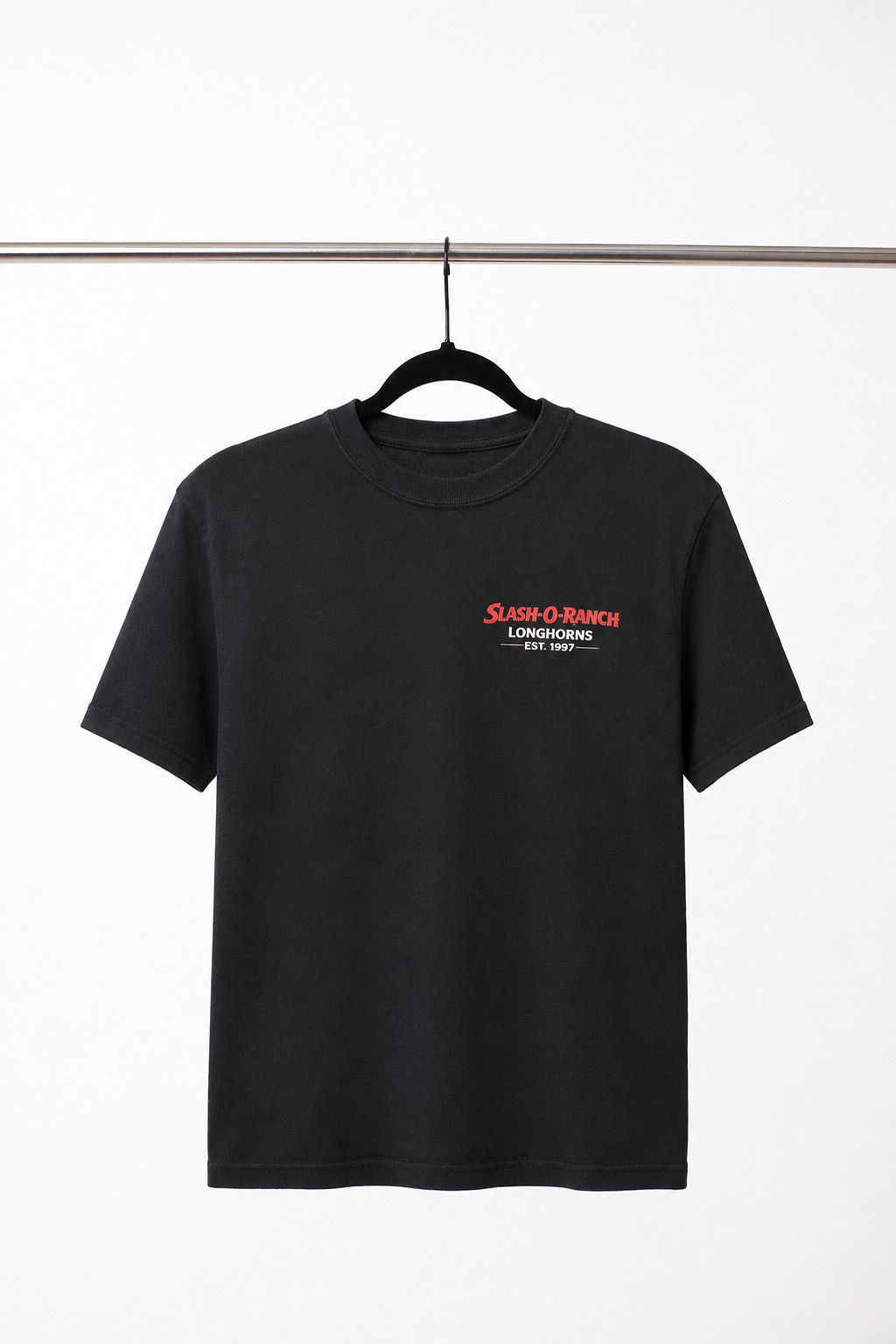 Longhorn Stampede Tee - Black – L