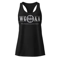 Women’s fitted WGOAA racerback tank top – Image 1