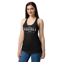 Women’s fitted WGOAA racerback tank top – Image 2