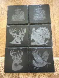  Slate Coaster Set – 4 Piece Wildlife Collection – Image 2
