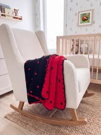 Ladybug + Ladybird Wool Baby Blanket – Image 3