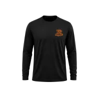 Long Sleeve Tee – 3XL, Black, No