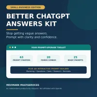 Better ChatGPT Answers Kit for Small-Business Owners – Image 1