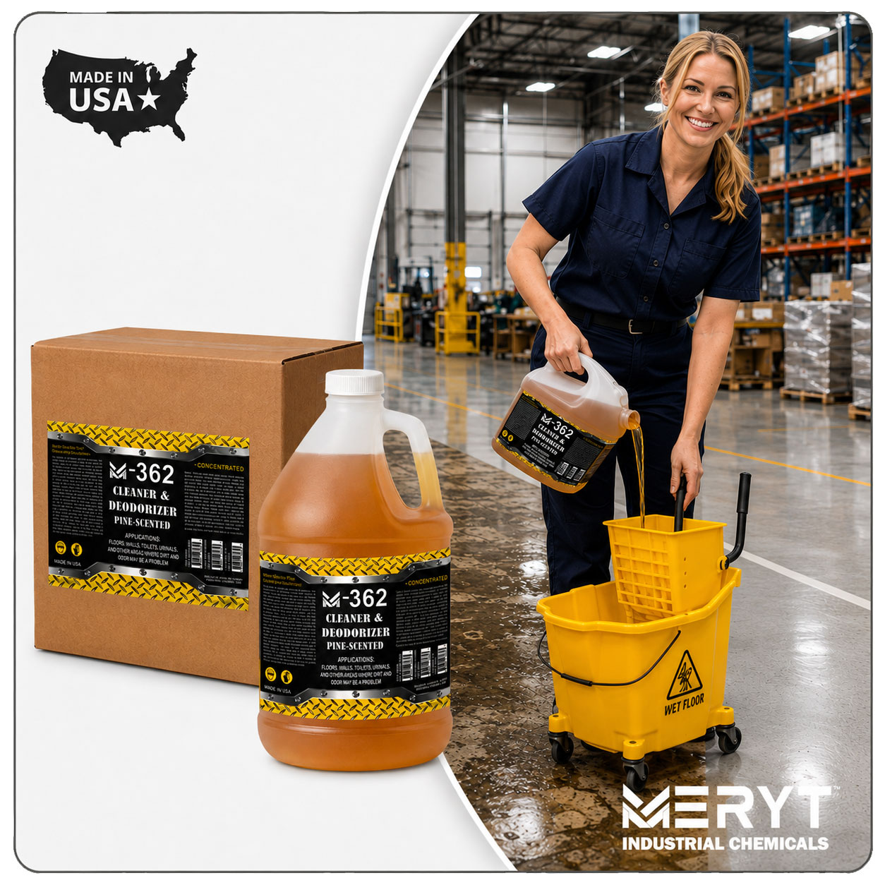 M-362 Industrial Pine Cleaner Pallet | 192 Gallons Factory Direct – Image 5