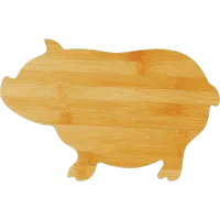 Pig Shaped Cutting Board Thick and Thin like Bacon – Image 2