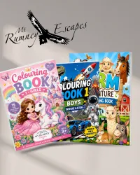 Mt Rumney Escapes Tasmania Colouring Books for Kids –  Any 3 Colouring Books, Girls + Boys + Farm Animals
