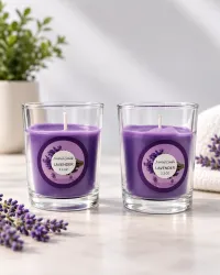 Scented Glass Candle – Lavender
