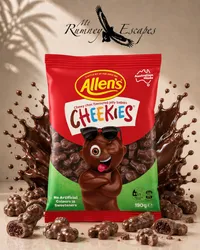 Allen’s Cheekies Choc-Flavoured Lollies 190g – Image 1