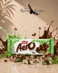 Nestlé Aero Peppermint Chocolate Bar 40g – Image 1