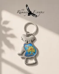 Australian Souvenir Keyrings – Metal & Plastic Designs – Metal – Koala Bottle Opener