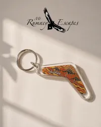 Australian Souvenir Keyrings – Metal & Plastic Designs – Plastic – Boomerang Spirit
