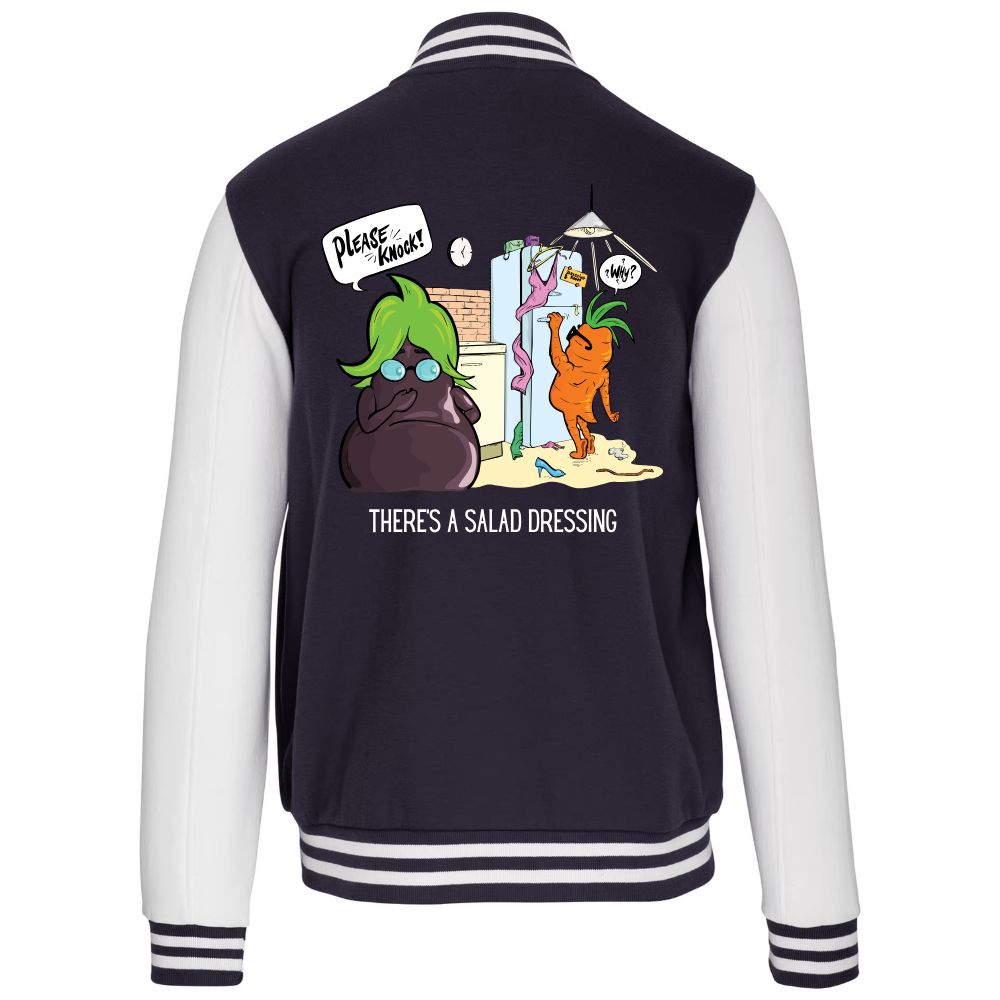 Kids jacket There's a salad dressing – Navy/White, 152 - 164 (12-14 jaar)