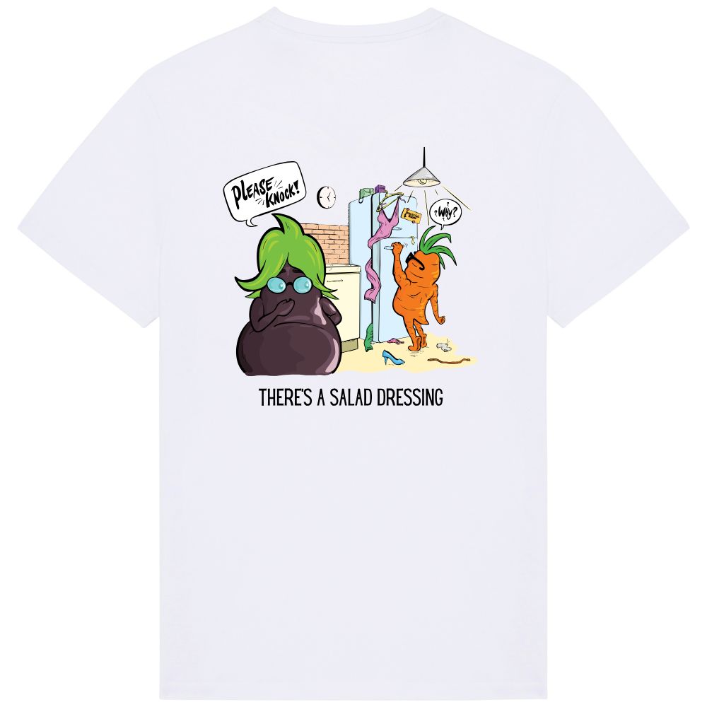 T-shirt There's a salad dressing – XL, White