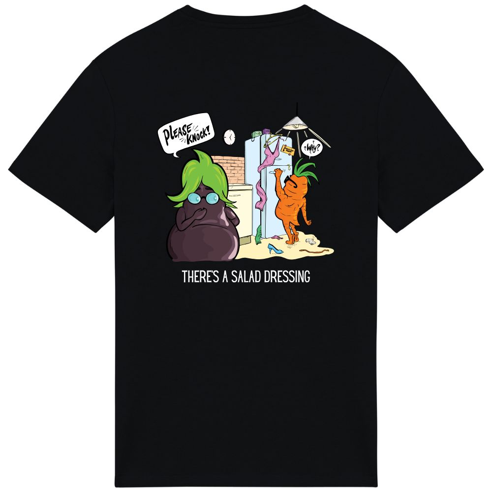 T-shirt There's a salad dressing – 2XS, Black