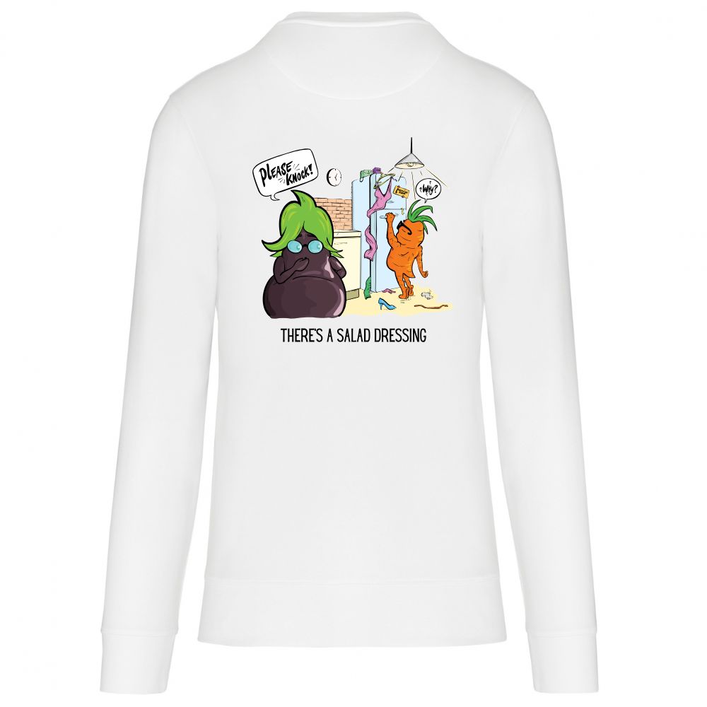 Dunne sweater There's a salad dressing – White, 2XL