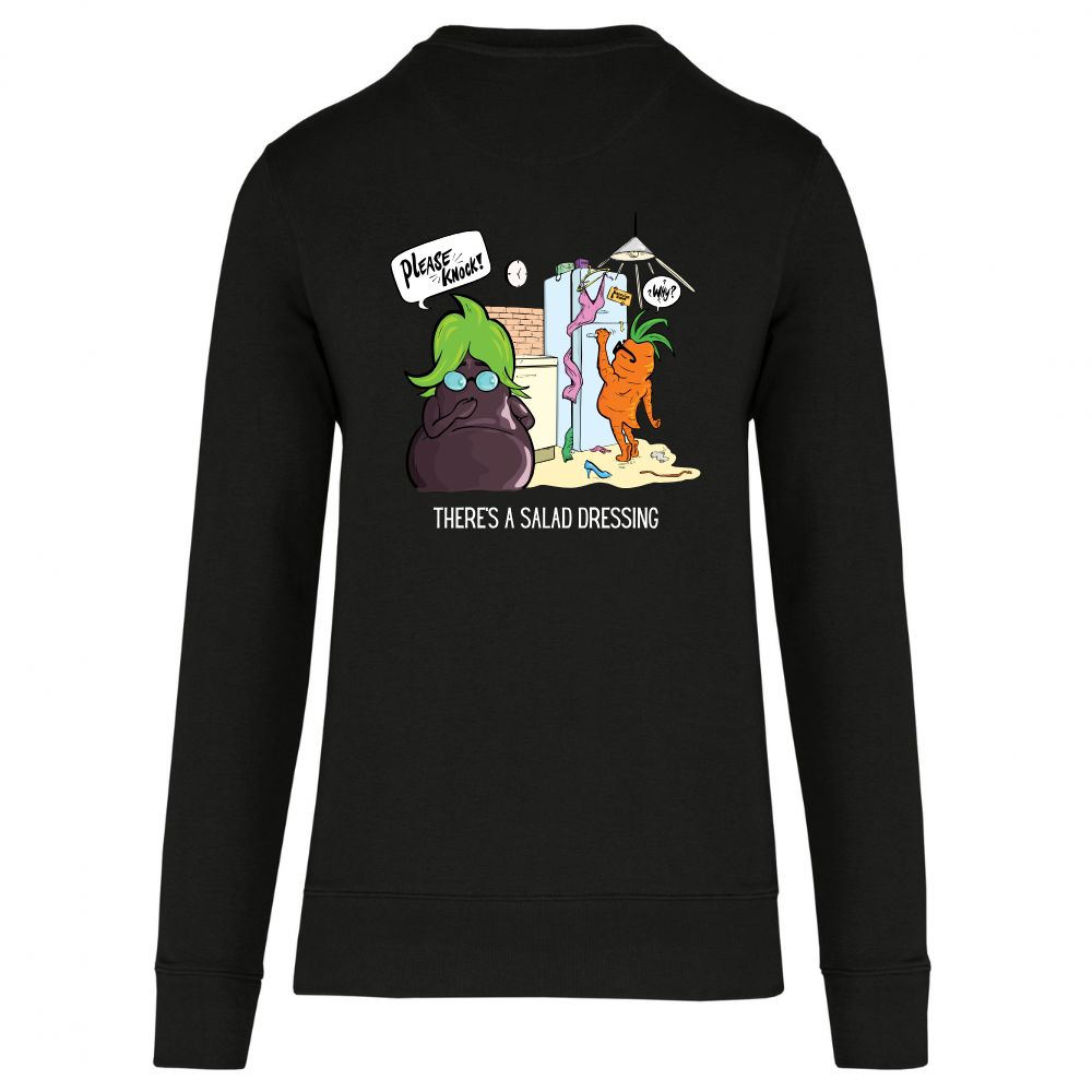 Dunne sweater There's a salad dressing – Black, 2XL