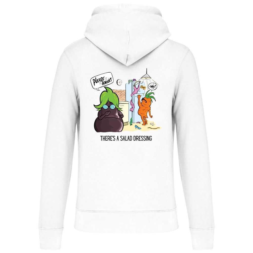 Dunne hoodie There's a salad dressing – White, M
