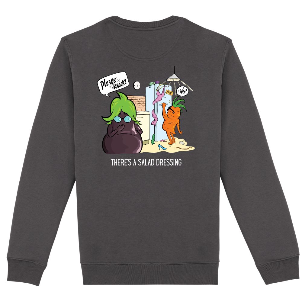 Dikke sweater There's a salad dressing – XS, Iron Grey