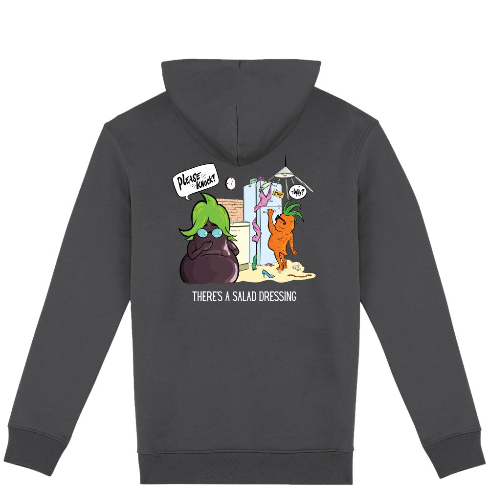 Dikke hoodie There's a salad dressing – XL, Iron Grey