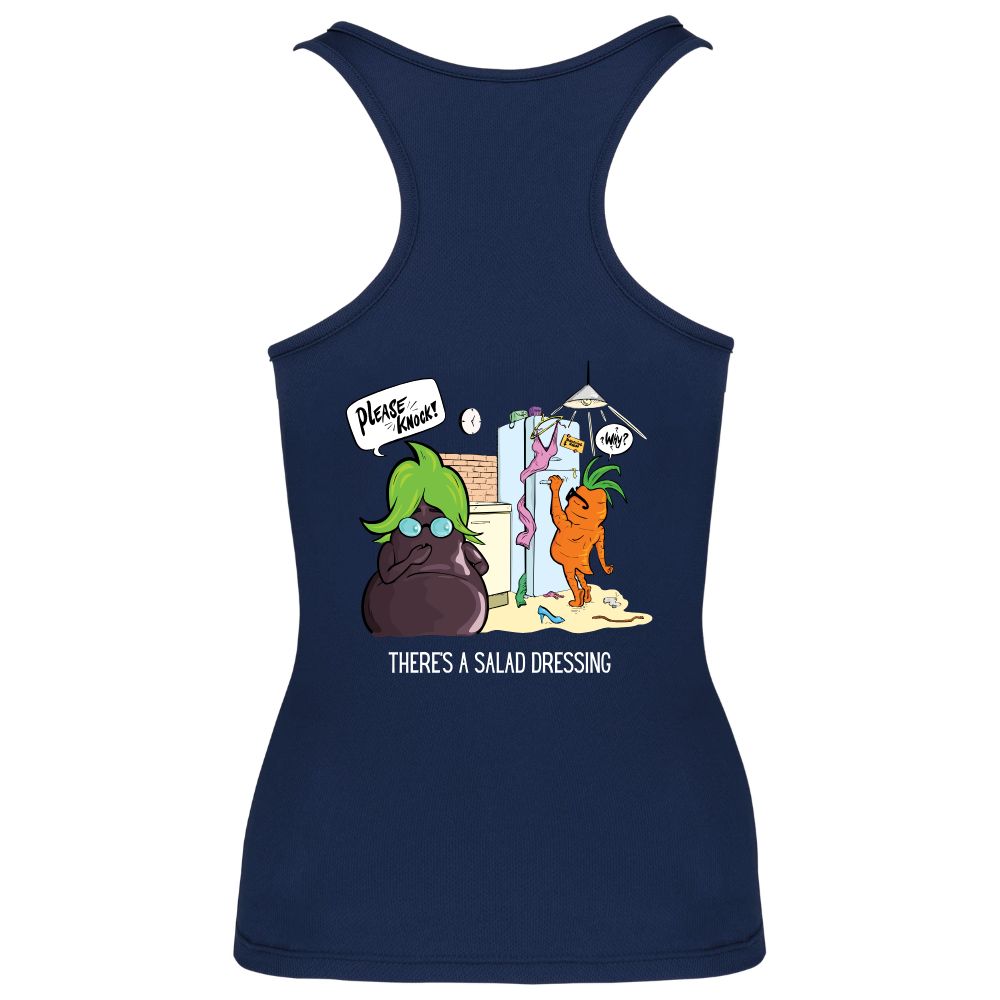 Sporttop dames There's a salad dressing – Sporty Navy, XS