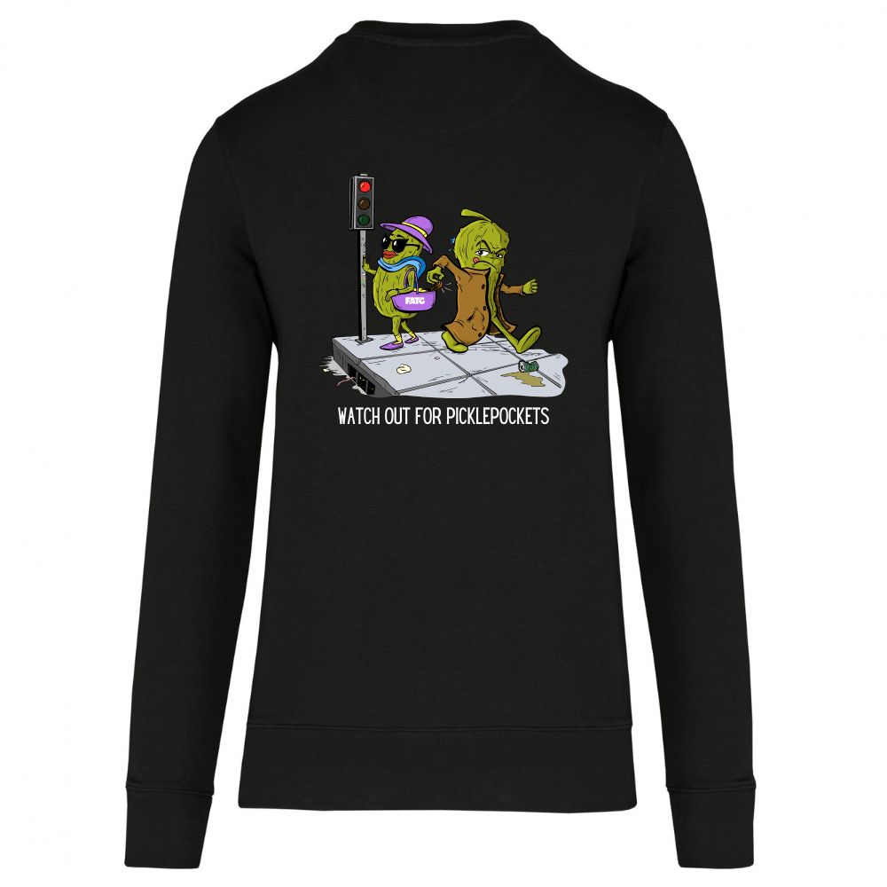Dunne sweater Watch out for picklepockets – Black, S