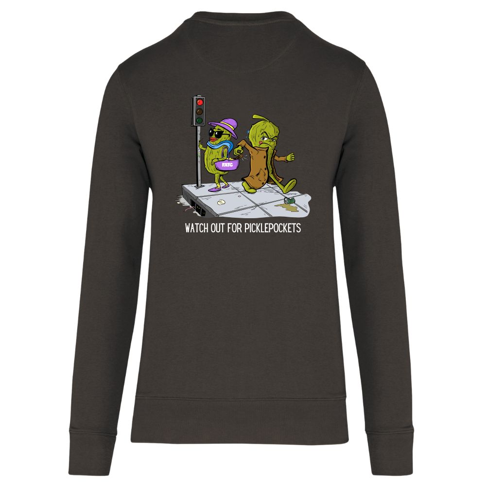 Dunne sweater Watch out for picklepockets – Dark Grey, L