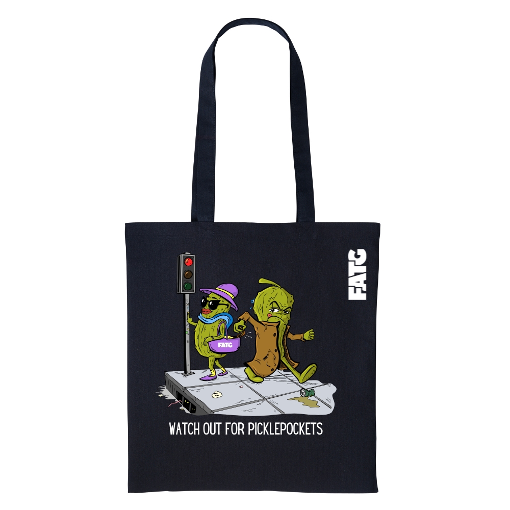 Draagtas Watch out for picklepockets – Black