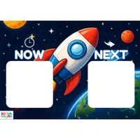 Space Rocket Now & Next Board – Image 1