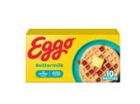 Eggo Buttermilk Waffles, Breakfast Food, 12.3 oz, 10 Count (Frozen) – Image 1