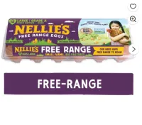 Nellie's Free-Range Large Brown Eggs, 12 Count – Image 1