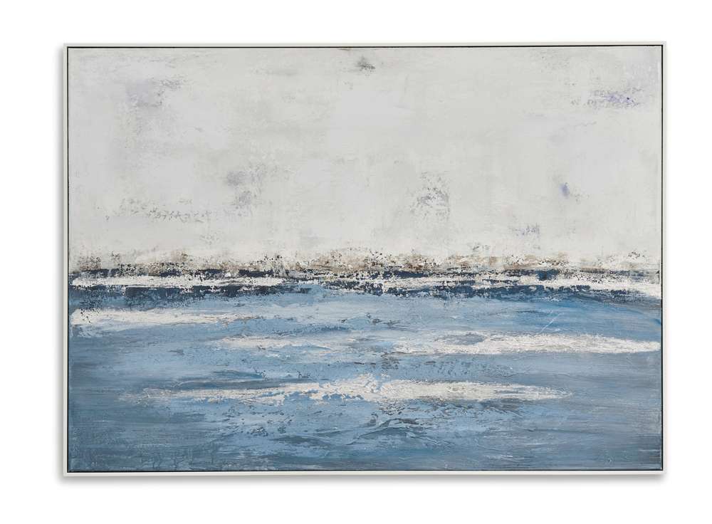 Soft Waves Framed Canvas – Image 1